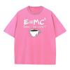 Funny Graphic T-Shirt for Men Energy Milk Coffee Print Cotton Oversized Casual Short Sleeve T-Shirt for Summer Daily