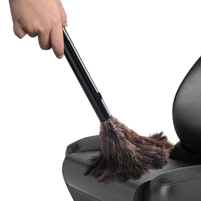 Turkey Feathers Duster Anti-static Cleaning Dust Car Dashboard Microfiber Duster FurBrush Home Air-condition Furniture Cleaner