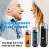 Electric Nose Hair Trimmer with LED Display Rechargeable Portable Painless Hair Remover for Men Women