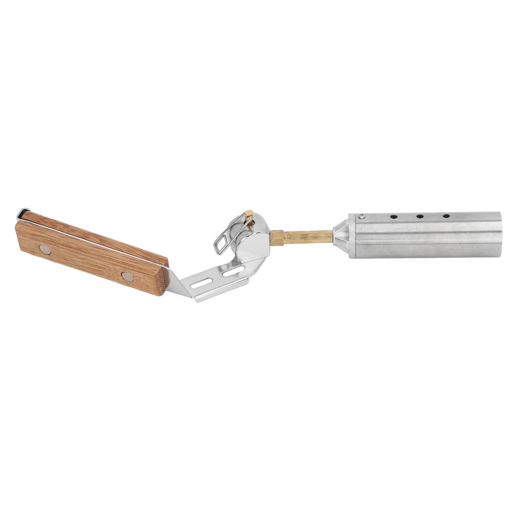 Flamethrower Foldable High Power Outdoor Torch Portable Wooden Handle Houseables Torch for Picnic Cooking