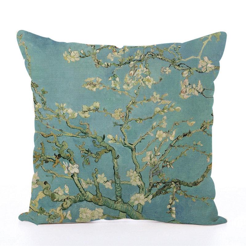 Oil Painting Style Pillowcases Decorative Pillowcases For Home Sofa And Dormitory