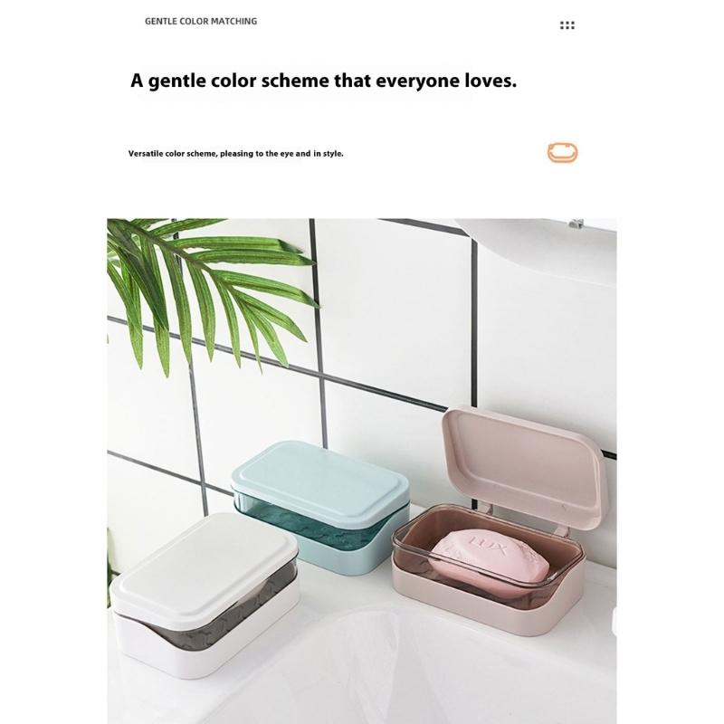 Kompakter, versiegelter Seifenbehälter für Fitnessstudio-Besucher, wasserdichte Kunststoff-Aufbewahrungsbox mit Belüftungslöchern