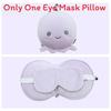 Cute Cartoon Ushaped Pillow With Water Crystal Fabric For Home And Travel