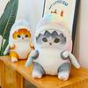 Shark cat doll cute cute shark cat throw pillow girl gift plush toy