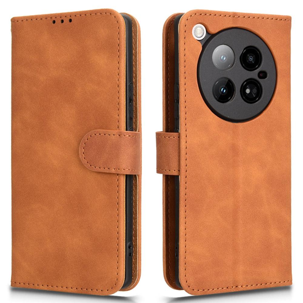 For Infinix Zero 40 4G Leather Case Skin-Feel Anti-Drop Wallet Flip Phone Cover