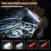 4PCS 20W Powerful High Lumen LED Work Light for Car Emergency Repair, Rechargeable Magnetic Work Flashlight with Hooks and Magnetic Base