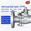 wcb dn150 350 hard seal flanged ball valve, chemical standard