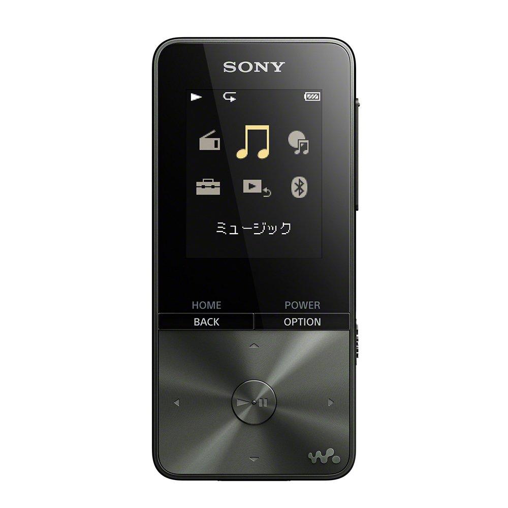 Sony Walkman S Series 16GB MP3 Player with Up To 52 Hours of Continuous Includes Earphones and 2017 Black NW-S315K Bluetooth, Playback, Speakers,