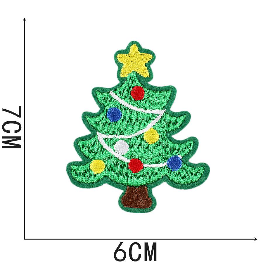 New Christmas Letter Embroidery Cloth Sticker Christmas Tree Towel Embroidery Patch Sticker Snowman Snowflake Computer Embroidery Chapter Boy