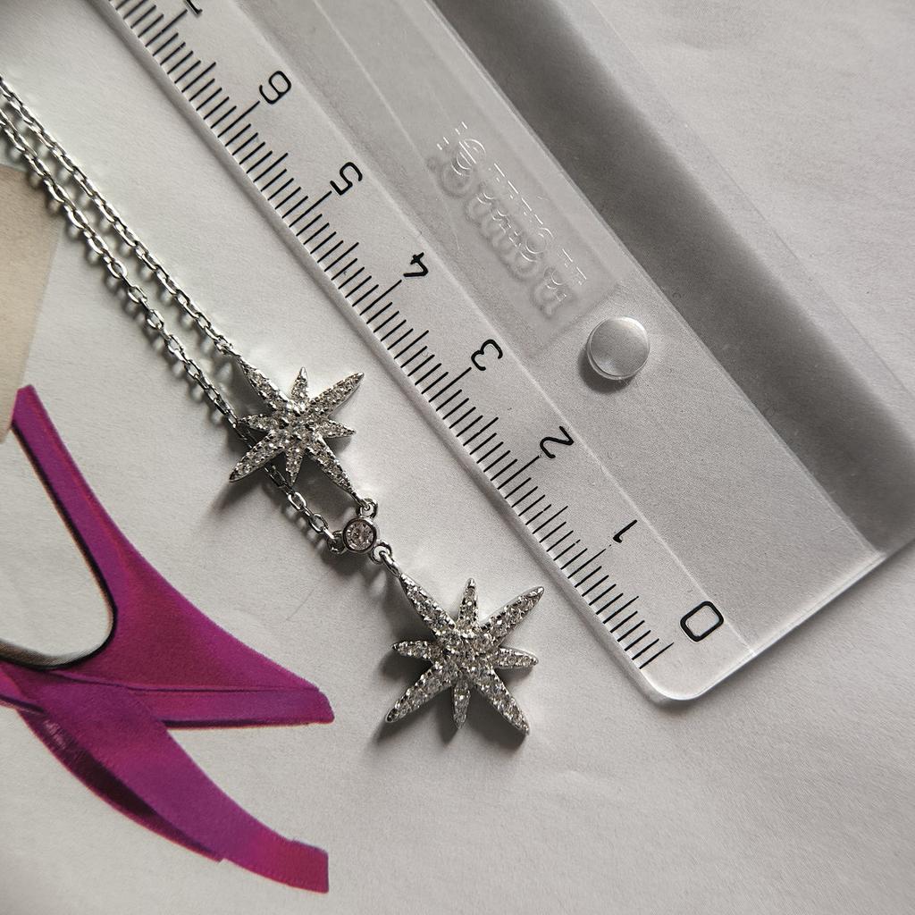Silver Necklace with Cubic Zirconia, Item Weight 4.24 G (2209195)