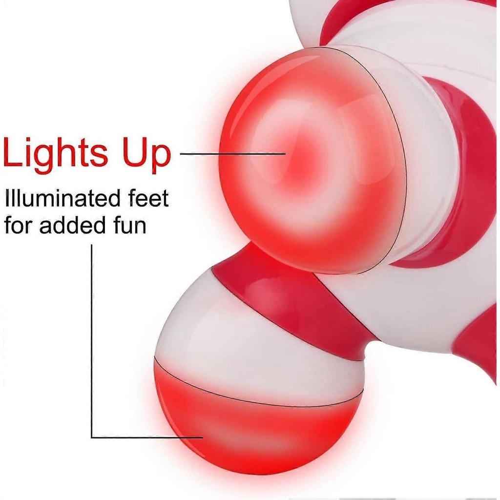 Handheld Massager Mini Portable Vibrating Body Massager with LED Light for Hand Head Neck Back Legs Arms Pain Release, Battery Operated, Easy Hand Gri