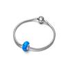 Pandora Opalescent Ocean Dark Blue Opal Charm 925 Silver Pendant Women's Blue 791691C02