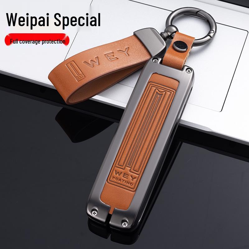 Great Wall Wey Key Case for VV7/VV6/VV5/Mocha/Macchiato/Tank 300 - Personalized Remote Control Shell (2021 Model)