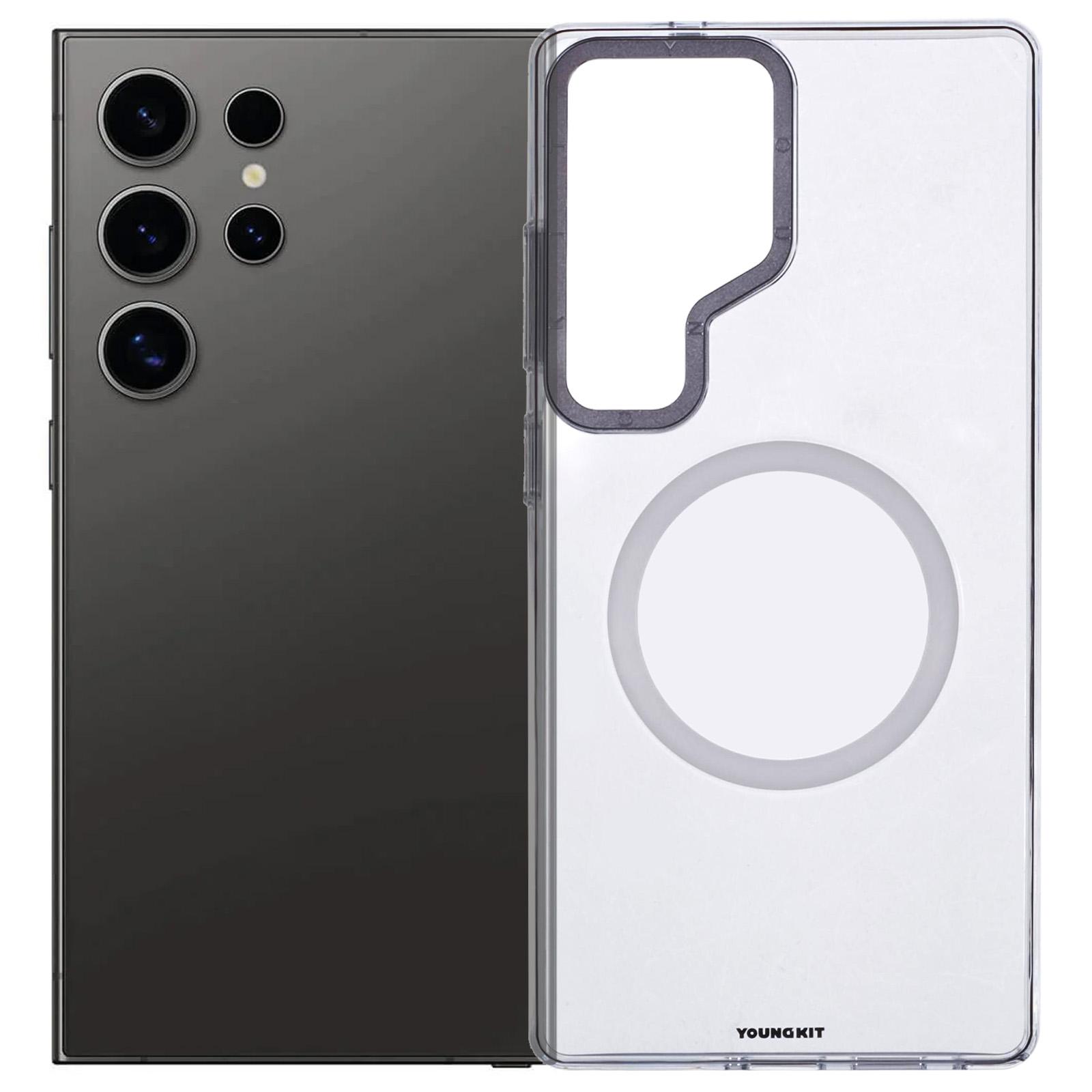 

YOUNGKIT For Samsung Galaxy S25 Ultra Case Compatible with MagSafe Clear PC Phone Cover Transparent