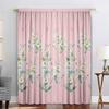 2PC Home Decoration Curtains, Pink Floral Bag Curtains, Kitchen, Coffee Shop, Living Room, Balcony, Garden