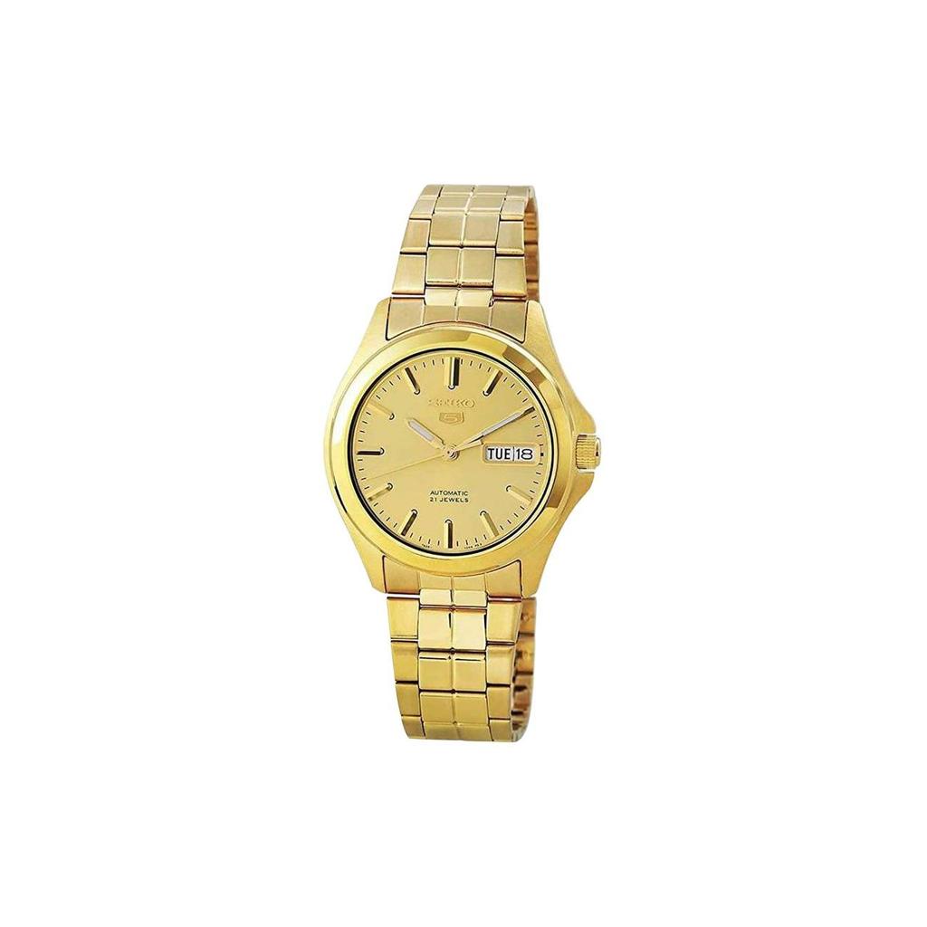 Seiko 30M Waterproof Automatic Mechanical Movement Stainless Steel Watch Men watches Gold SNKK98K1