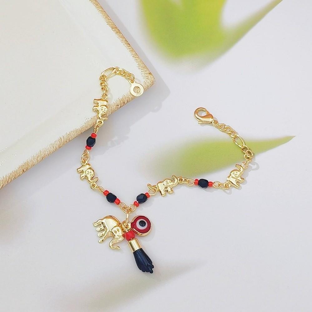 Adjustable Bohemian Style Bead Bracelet Vintage Retro Bracelet Fashion Elephant Bracelet Women