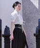 Tiemsseuli Dohwa Puff Sleeve Lace Hanbok Short Sleeve Shirt