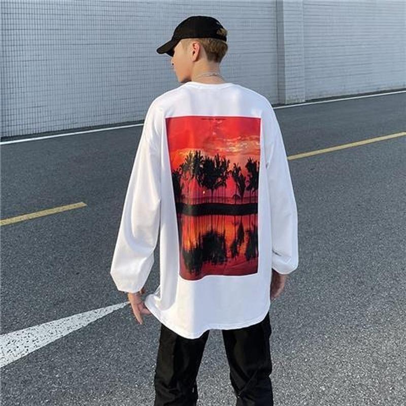 Buy Oversized Mens Harajuku Long Sleeve 