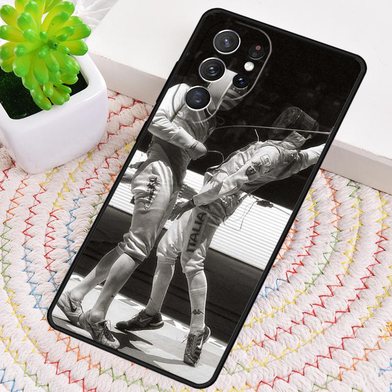 Fencing Sport Phone Case for Samsung Galaxy Note 10 Pro S26 Ultra S23 S24 FE S25 S21 S22 PLUS Shockproof Cove