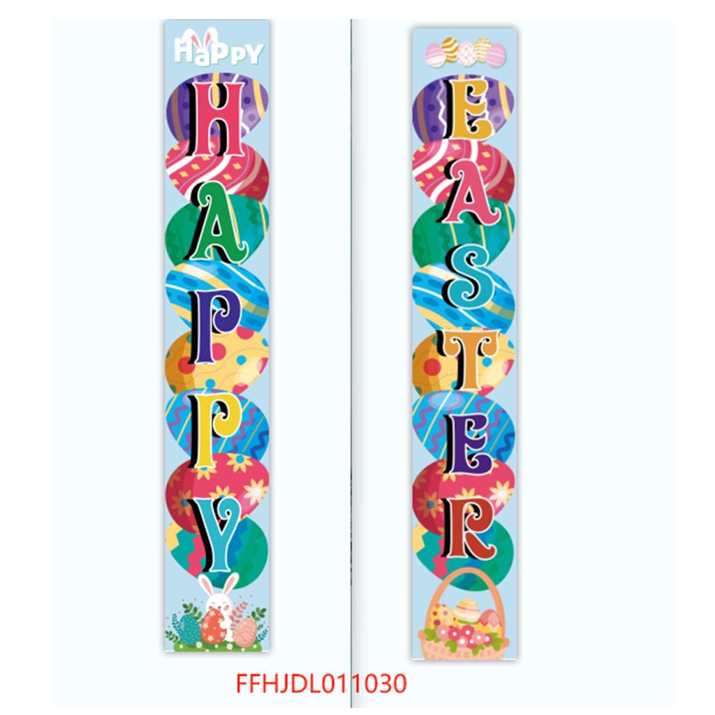 180 * 30Cm Easter Family Party Festival Atmosphere Arrangement Flag Polyester Cloth Couplet Customization