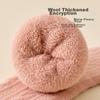 YUZHAOLIN 4 Pairs of Women's Mid-Calf Wool Socks, Autumn And Winter Fleece-Lined Thick Warm 7A Antibacterial Terry Floor Snow Socks