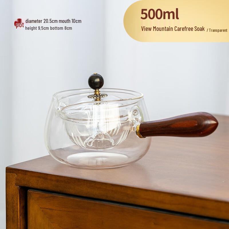 

Ailanhui Jia DU 360° Rotating Borosilicate Glass Tea Infuser Set 500ml