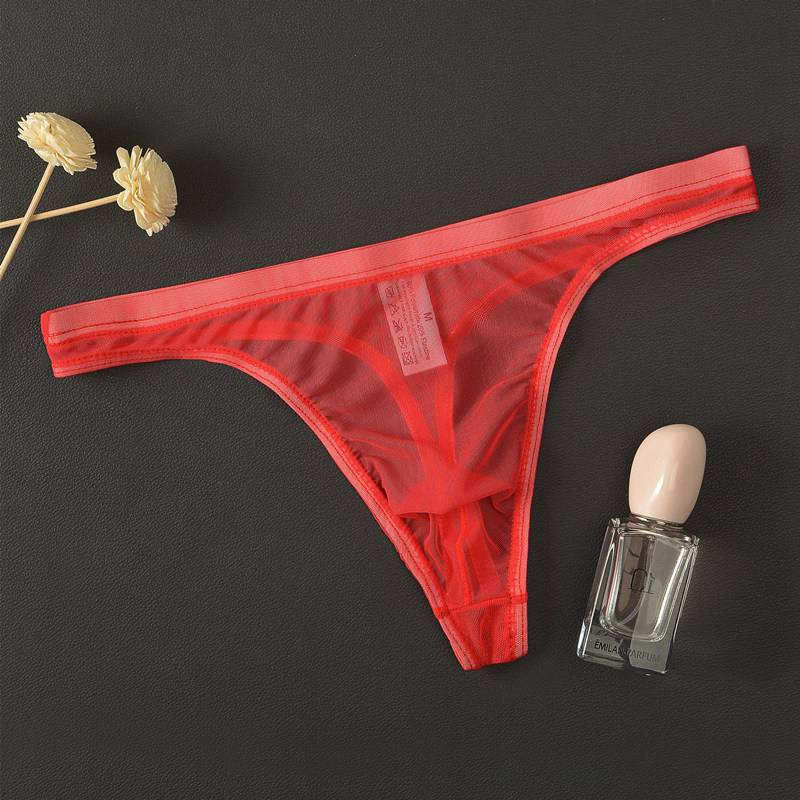 

Thong Tangas Mesh G-String Sexy Breathable Underpant T-Back Thong Sezy Lingerie Men s Underwear