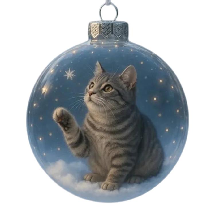 Christmas Holiday Hanging Ornament with 3D Animal Designs Pendants for Festival Tree Decoration and Collectors