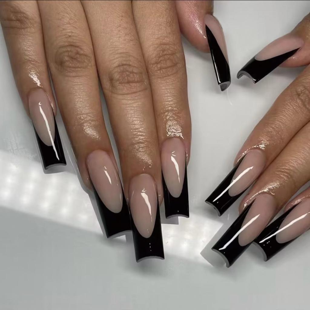 24Pcs Love Ballerina Press On Nails Set Full Cover Artificial Fake Nails Professional Adhesive Free False Nail Art