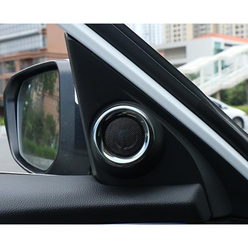 Stainless Steel Car Styling A Pillar Audio Speaker Ring Circle Frame Panel Cover Trim For Honda Civic 2016- Accord 2016 2017