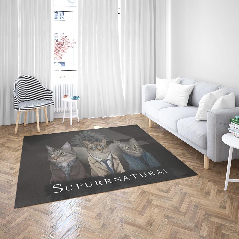 Black and White Cat Carpet Soft Non-Slip Living Room Bedroom Floor Mat Large Area Rug Easy To Clean 3D Carpets Home Decoration