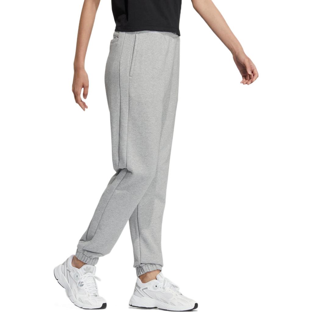 adidas Originals Einfarbig Logo-Print Bündchen-Sweathose Damen Unterteile Grau IC8135