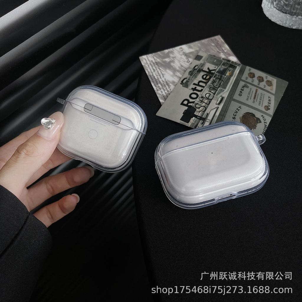 Applicable to Apple rhombus earphone case airpodspro1 earphone case 1st generation transparent bluetooth earphone case material