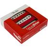 Fender Deluxe Drive Stratocaster Pickup SET – 3 Stratocaster Guitar Pickups, Single Coil, White/Red