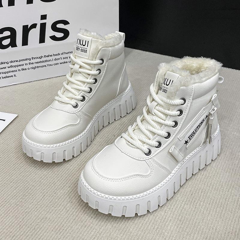Versatile snow boots women's new winter velvet thickened Martin boots women's shoes short boots fashion warm cotton shoes