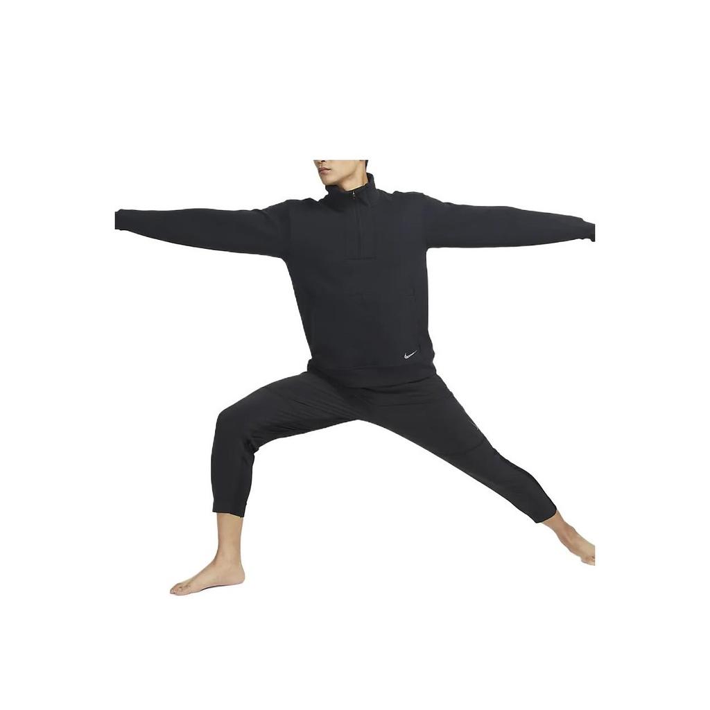 Nike Dri-Fit Yoga Restore Printed Pullover Sweatshirt Men Tops Black DQ6698-010