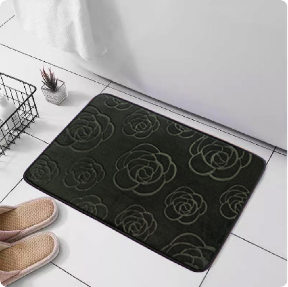 Thickening Bathroom Cashmere Mat Bath Non-slip Carpets In Wash Basin Bathtub  Floor Rug Shower Room Doormat Memory Foam 3D Pad