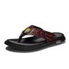 Genuine Leather Brand High Quality Non-slip Flip Flops Mens Designer Summer Beach Slippers for Men Fashion Casual Male Outdoor