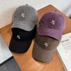 Casual Cotton Twill Embroidered Baseball Hat Sun Protection Cap With Curved Brim