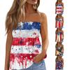 Tube Tops For Women,Cute Sexy Off Shoulder Print Sleeveless T-Shirt