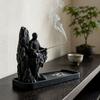 3D Printed Zen Monk Stick Incense Holder Chinese Style Monk Figurine Censer  Indoor Use