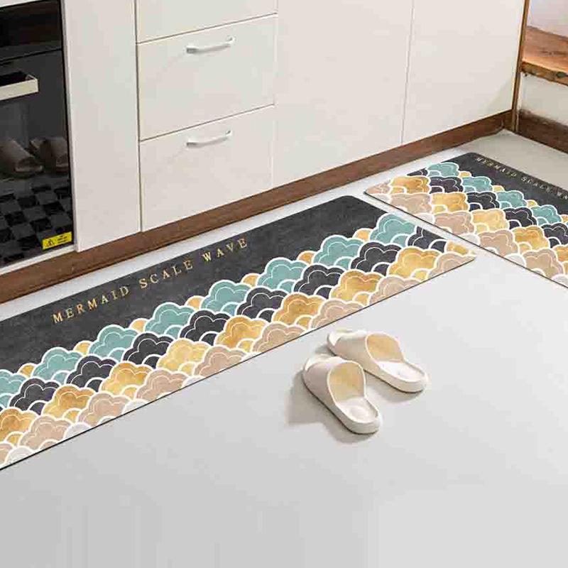 

Брудостійкі протиковзкі кухонні килимки в скандинавському стилі - абсорбент для масла та води 60x160 cm