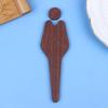 Bathroom Door Sign - Unisex Wooden Wall Decor With Male & Female Figures Frameless Design For Home & Office,Bathroom Decor