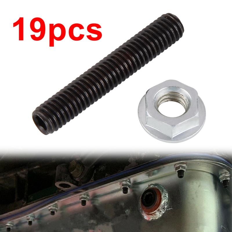 Oil Pan Bolts Stud Kit for Honda Civic/Del Sol, for Acura Integra, for B16A B18B B18A B18C B20B B20Z D15B D16Z6 D16Y8 H22 H23