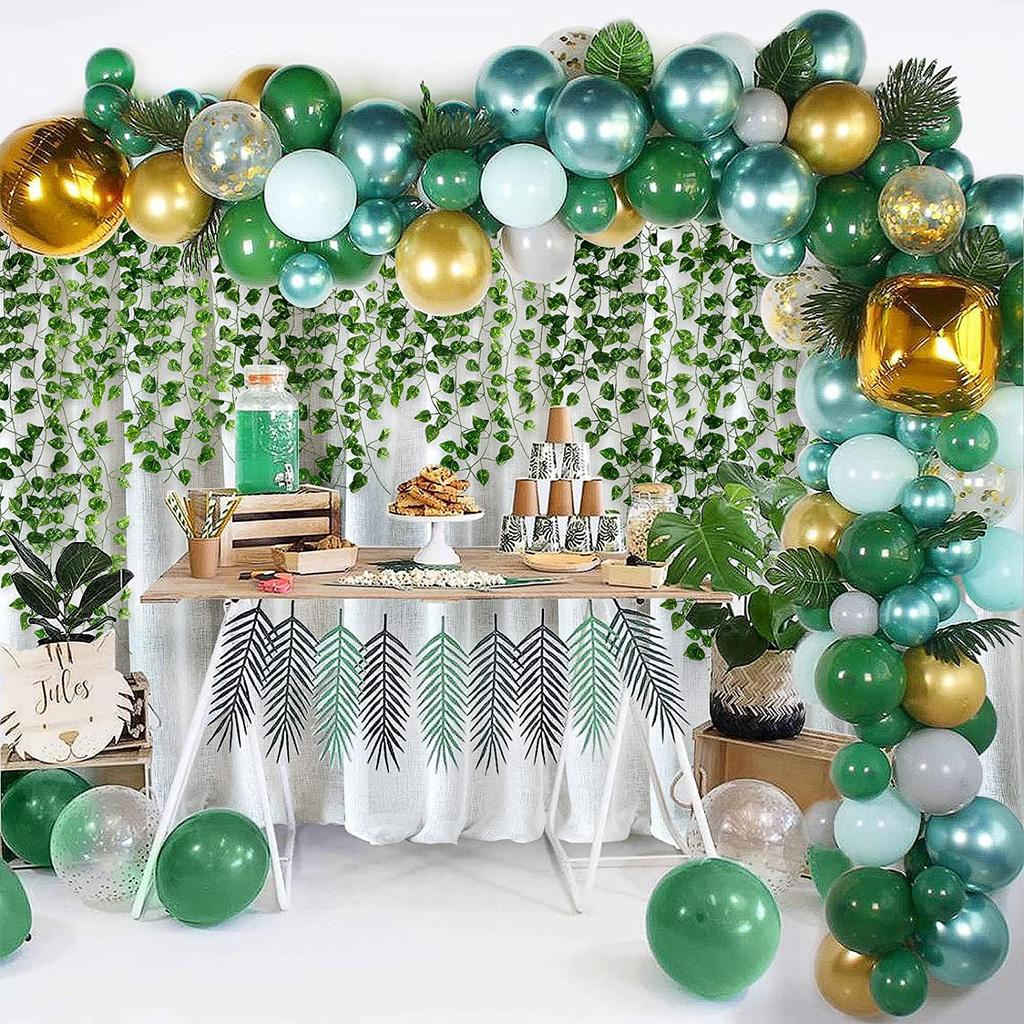 12/24/36 Pcs Artificial Ivy Leaves Garland for Weddings, Parties, and Home Decor - Realistic Greenery Hanging Plant Vine