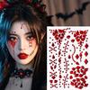Long Lasting Face Body Stickers Halloween Scar Gem Stickers, Rhinestone Wound Art Dark Style Aesthetic Decals, Waterproof Self Adhesive Temporary
