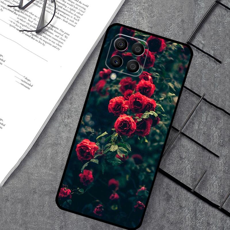 

Flower Red Rose Case For Samsung Galaxy M55 M31 M13 M11 M12 M14 M15 M06 M16 M36 M56 M53 M32 M52 M35 M34 M54 Samsung M23