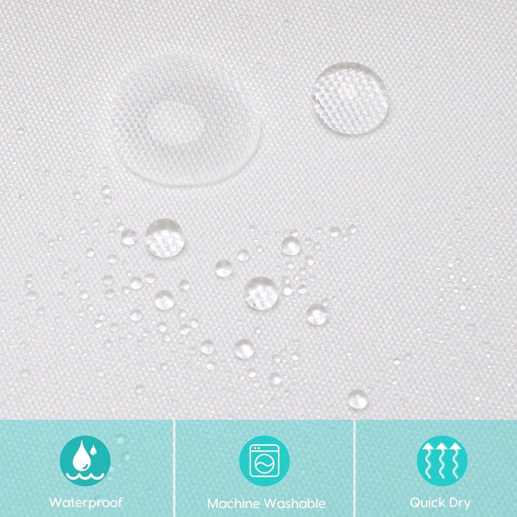 JAWO Cartoon Sea Creatures Fabric Shower Curtain for Kids, Under The Sea Bluey Whale Turtle Fish Kids Toddler Bathroom Decor Ocean Curtain for Girls