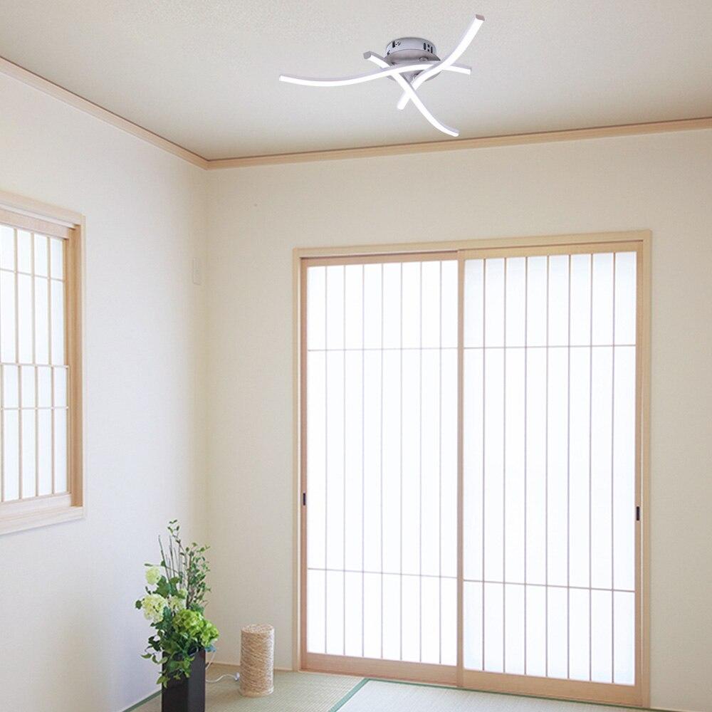 Trigeminal Ceiling Lamp Wave Chandelier Novelty Modern LED Ceiling Lamp Bedroom Living Room Kitchen Ceiling Lamp